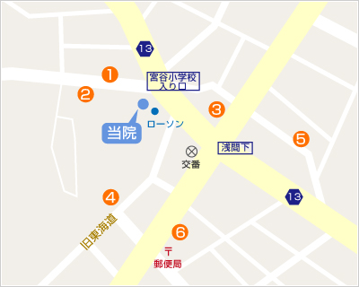 横浜西区保土ヶ谷区神奈川区交通事故むちうち治療周辺のコインパーキングの地図